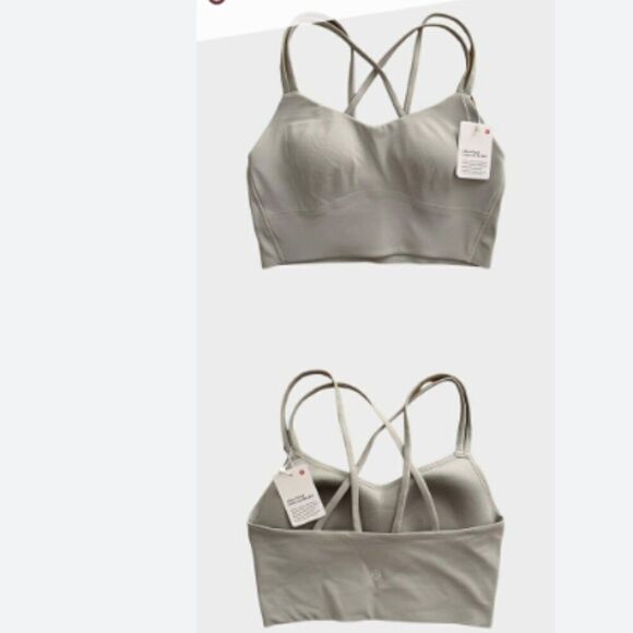 LULULEMON Like a Cloud Bra LONGLINE B/C Cup SEAL GREY YOGA BRA Size 6 8 NWT Gorg - Picture 3 of 6
